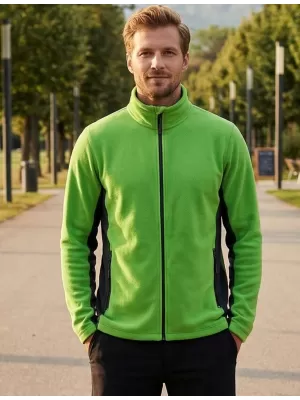 Moška trenirka flisa ALTISPORT NoPrint NP/ALM725 JABOLKO ZELENO