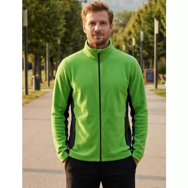  Moška trenirka flisa ALTISPORT NoPrint NP/ALM725 JABOLKO ZELENO 