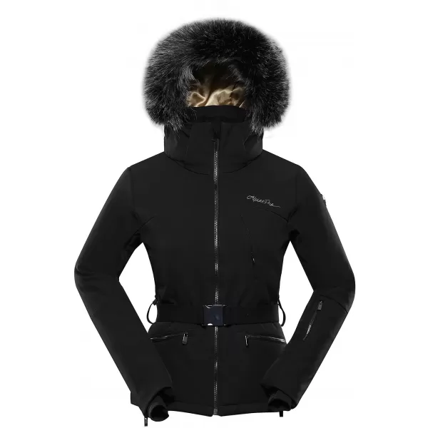  Ženska smučarska jakna ALPINE PRO DOWELA LJCB612 ČRN 