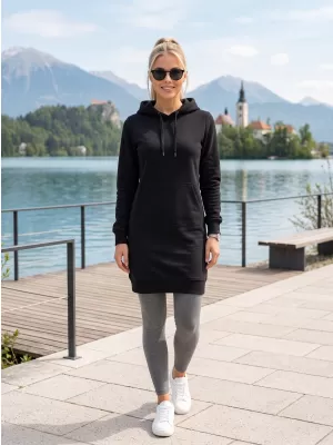 Ženske podolgovate jopica ALTISPORT NoPrint NP/ALW914 ČRN