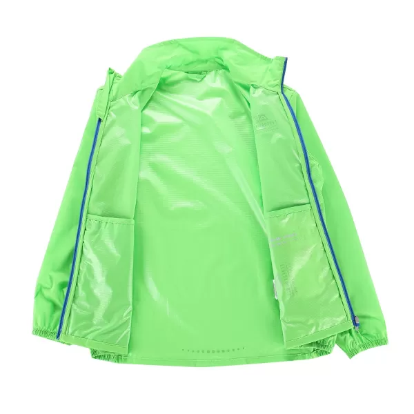  Otroška ultralahka jakna ALPINE PRO SPINO KJCC319 ZELENA 
