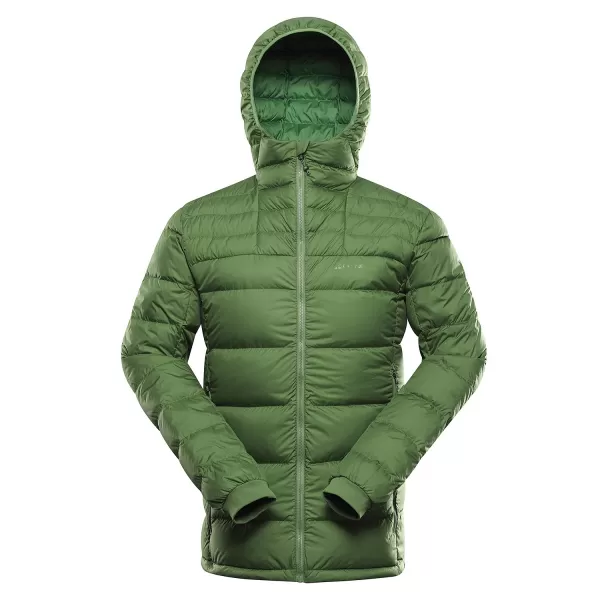  Moška zimska pernata jakna ALPINE PRO ROGIT MJCD621 ZELENO 