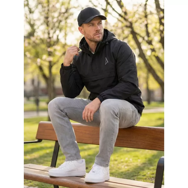  Moška vetrovka čez glavo ALTISPORT BYB/ALM002B3162 ČRNA 