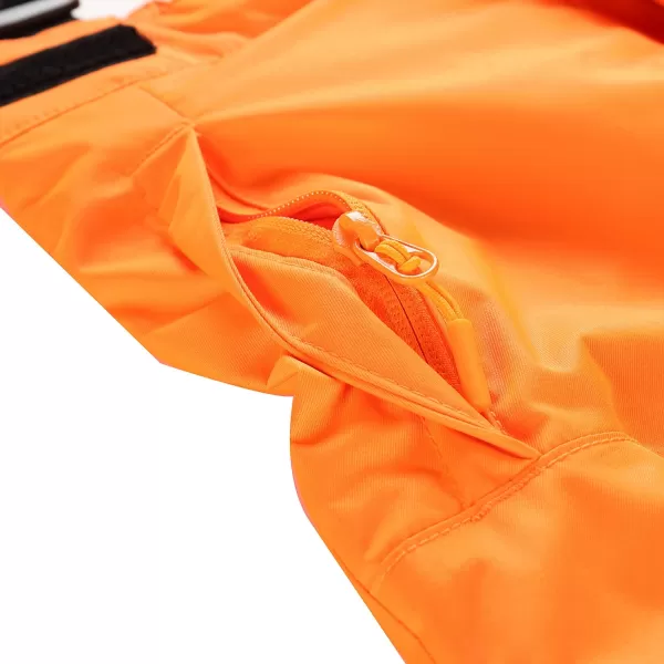 Otroške smučarske hlače ALPINE PRO EDESO KPAD361 NEON ORANŽNA 