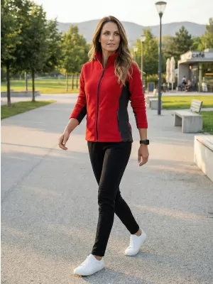 Ženska trenirk flisa ALTISPORT NoPrint NP/ALW825 RDEČA
