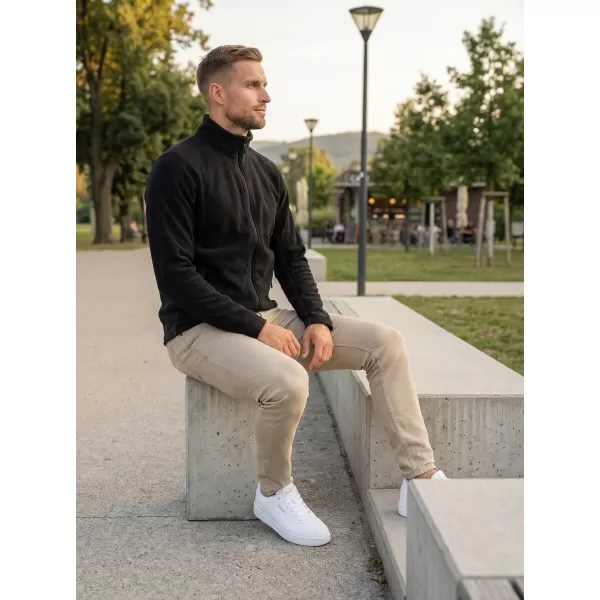  Moška trenirka flisa ALTISPORT NoPrint NP/ALM725 ČRN 