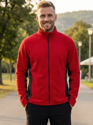 Moška trenirka flisa ALTISPORT NoPrint NP/ALM725 RDEČA
