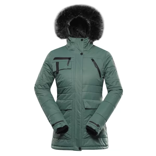  Ženska jakna ALPINE PRO WERDA LJCD644 ZELENO 