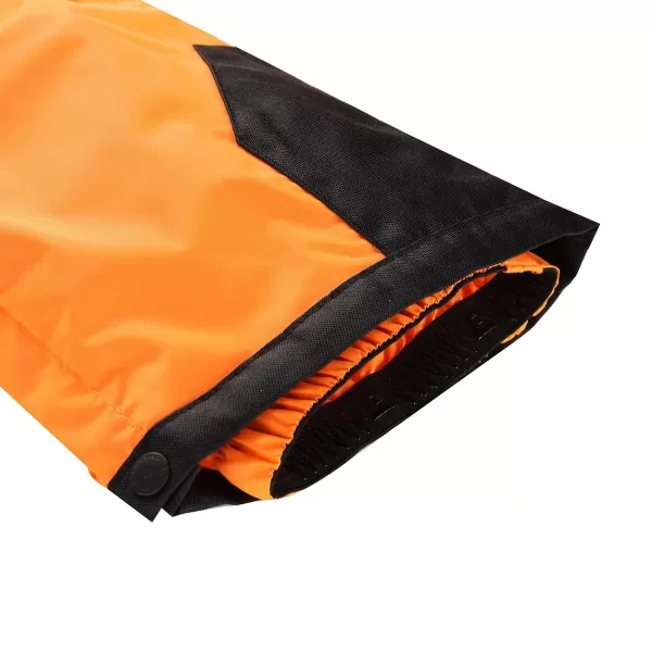  Otroške smučarske hlače ALPINE PRO EDESO KPAD361 NEON ORANŽNA 