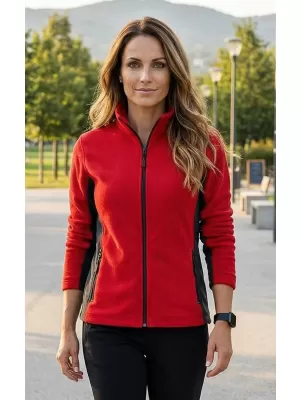 Ženska trenirk flisa ALTISPORT NoPrint NP/ALW825 RDEČA