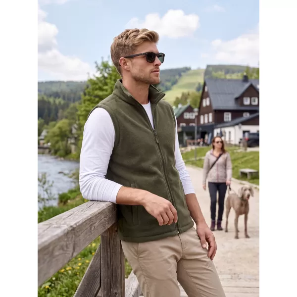  Unisex telovnik iz flisa ALTISPORT NoPrint NP/ALU815 VOJAŠKI 
