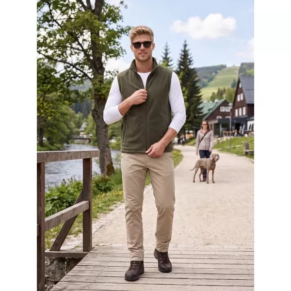  Unisex telovnik iz flisa ALTISPORT NoPrint NP/ALU815 VOJAŠKI 
