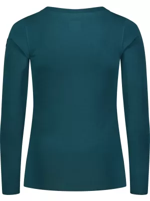 Ženska bombažna majica s kratkimi rokavi NORDBLANC SWEDEN NBFLT8144 TEAL