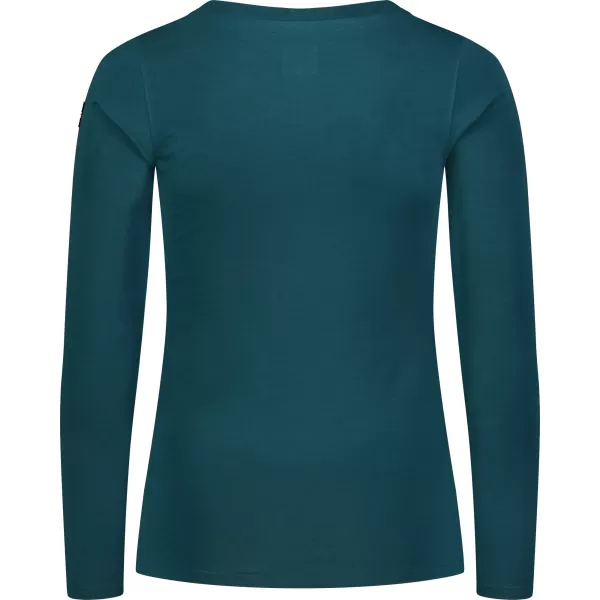  Ženska bombažna majica s kratkimi rokavi NORDBLANC SWEDEN NBFLT8144 TEAL 