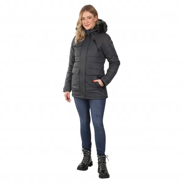  Ženska jakna ALPINE PRO WERDA LJCD644 TEMNO SIVA 