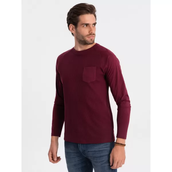  Srajca OMBRE OM-LSCL-0109 MAROON 