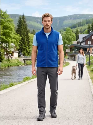 Unisex telovnik iz flisa ALTISPORT NoPrint NP/ALU815 KRALJEVSKO MODRA