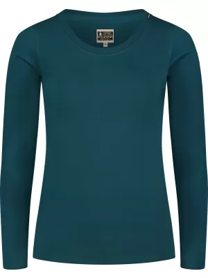 Ženska bombažna majica s kratkimi rokavi NORDBLANC SWEDEN NBFLT8144 TEAL