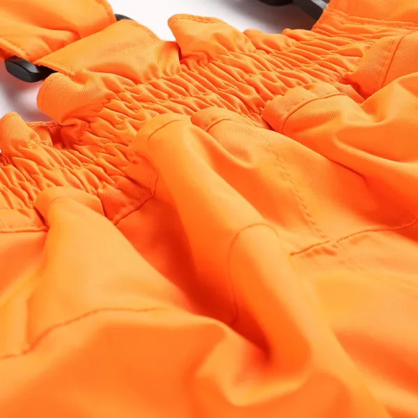  Otroške smučarske hlače ALPINE PRO EDESO KPAD361 NEON ORANŽNA 
