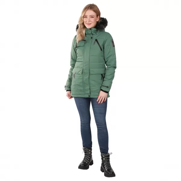  Ženska jakna ALPINE PRO WERDA LJCD644 ZELENO 