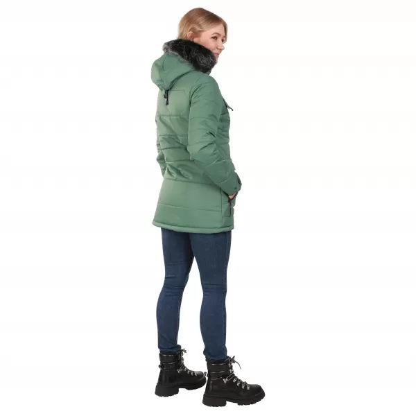  Ženska jakna ALPINE PRO WERDA LJCD644 ZELENO 