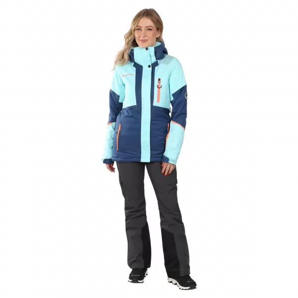  Ženska smučarska jakna ALPINE PRO DEARA LJCD654 MODRO 