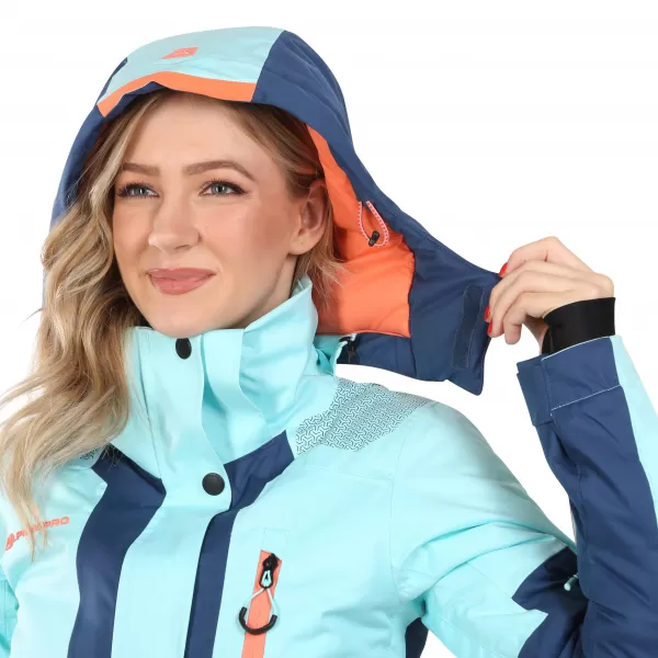  Ženska smučarska jakna ALPINE PRO DEARA LJCD654 MODRO 