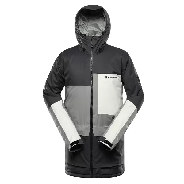  Moška smučarska jakna ALPINE PRO GARG MJCD698 TEMNO SIVA 
