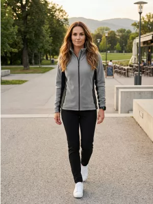 Ženska trenirk flisa ALTISPORT NoPrint NP/ALW825 SVETLO SIVA