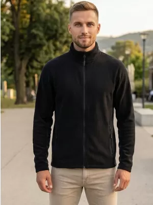 Moška trenirka flisa ALTISPORT NoPrint NP/ALM725 ČRN