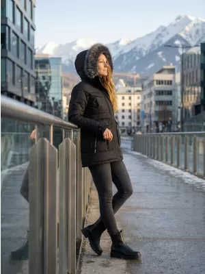 Ženska jakna ALPINE PRO EGYPA LJCB592 ČRN