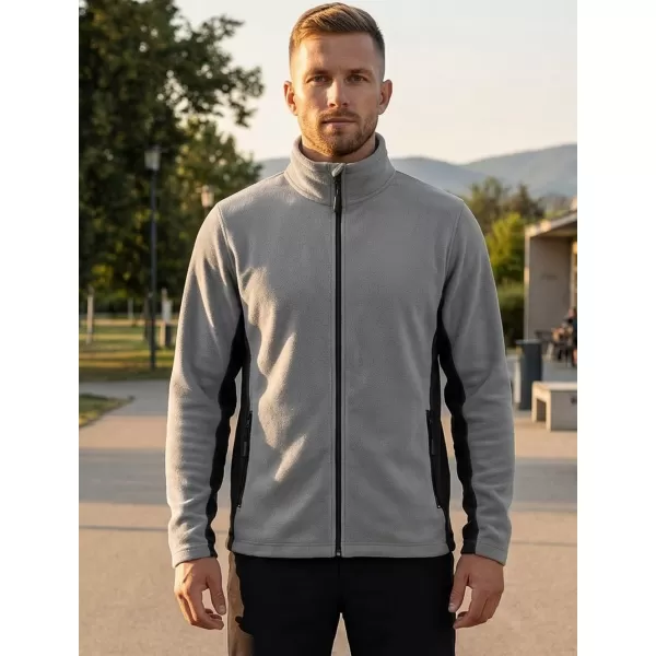  Moška trenirka flisa ALTISPORT NoPrint NP/ALM725 SVETLO SIVA 