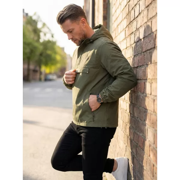  Moška vetrovka čez glavo ALTISPORT BYB/ALM002B3162 OLIVNO 
