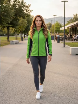 Ženska trenirk flisa ALTISPORT NoPrint NP/ALW825 JABOLKO ZELENO