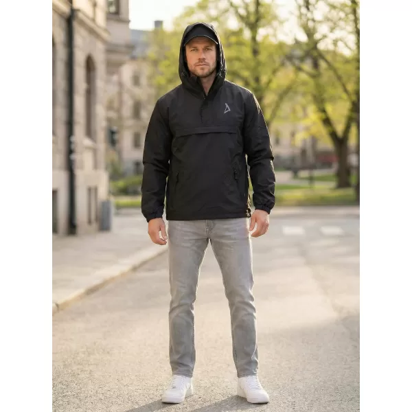  Moška vetrovka čez glavo ALTISPORT BYB/ALM002B3162 ČRNA 