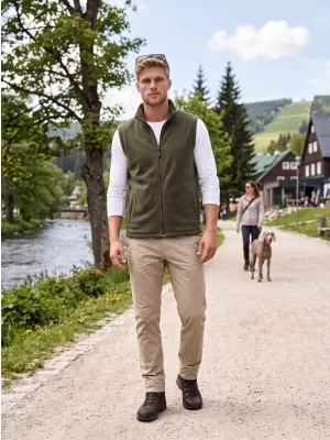 Unisex telovnik iz flisa ALTISPORT NoPrint NP/ALU815 VOJAŠKI