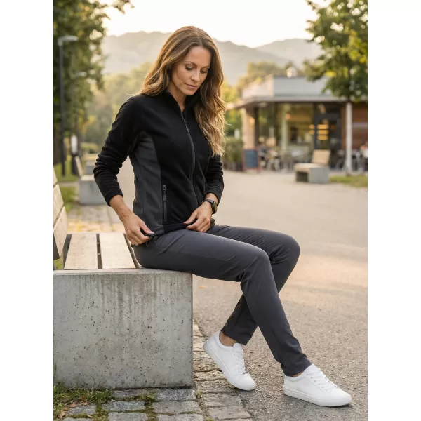  Ženski pulover iz flisa ALTISPORT NoPrint NP/ALW825 ČRNA 