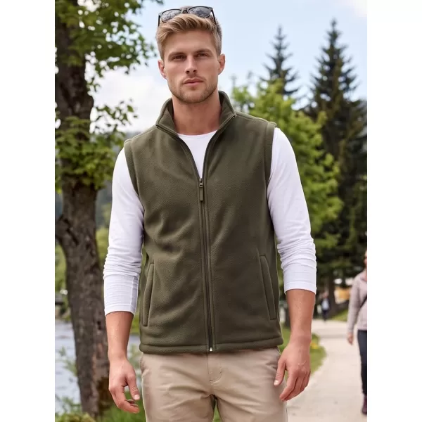  Unisex telovnik iz flisa ALTISPORT NoPrint NP/ALU815 VOJAŠKI 