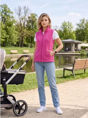 Unisex telovnik flis ALTISPORT NoPrint NP/ALU815 FUCHSIA RDEČA