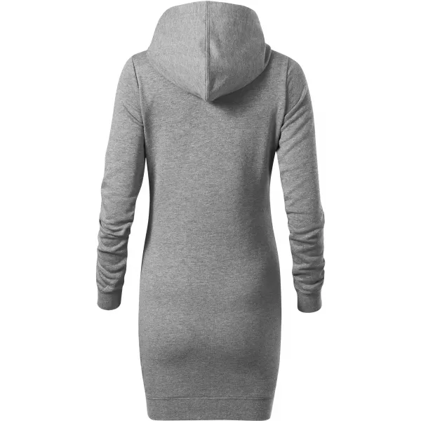  Ženski podaljšan pulover ALTISPORT NoPrint NP/ALW914 TEMNO SIVI POUDARKI 