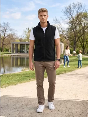 Unisex telovnik flis ALTISPORT NoPrint NP/ALU815 ČRN