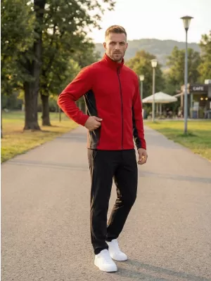 Moška trenirka flisa ALTISPORT NoPrint NP/ALM725 RDEČA