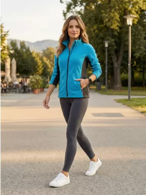 Ženska trenirk flisa ALTISPORT NoPrint NP/ALW825 TURKIZNA