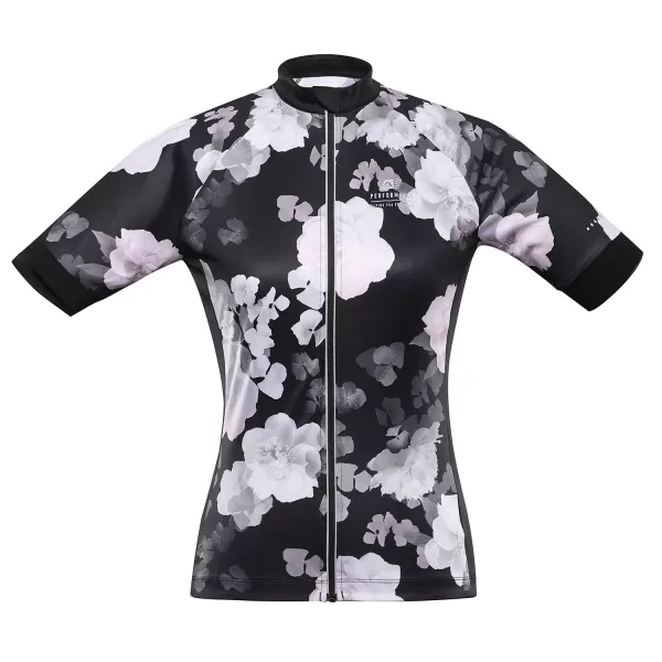 Ženski kolesarski dres ALPINE PRO SAGENA LTSC971 ČRN 