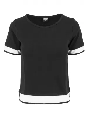 Srajca URBAN CLASSICS TB1197 ČRNA/BELA