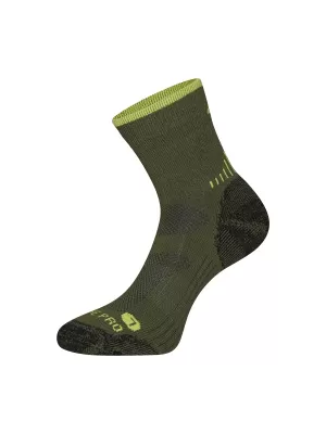 Merino volna protibakterijske nogavice ALPINE PRO KEROWE USCC096 ZELENO