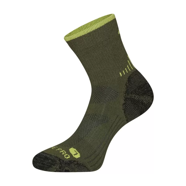  Merino volna protibakterijske nogavice ALPINE PRO KEROWE USCC096 ZELENO 