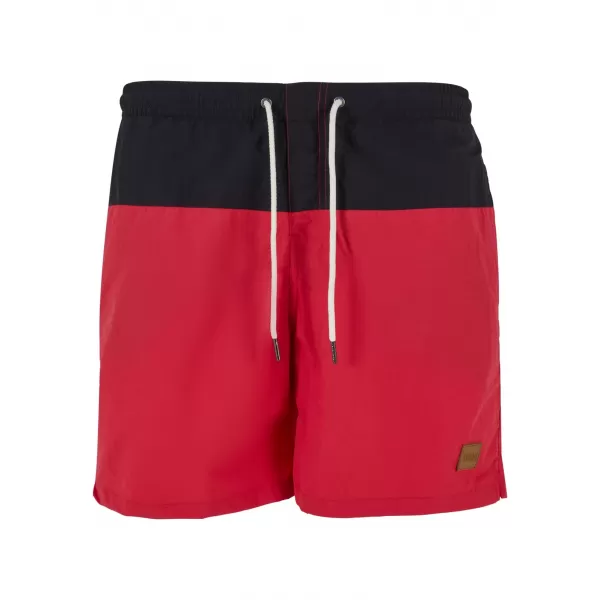  Kratke hlače URBAN CLASSICS TB1026 ČRNA/RDEČA 