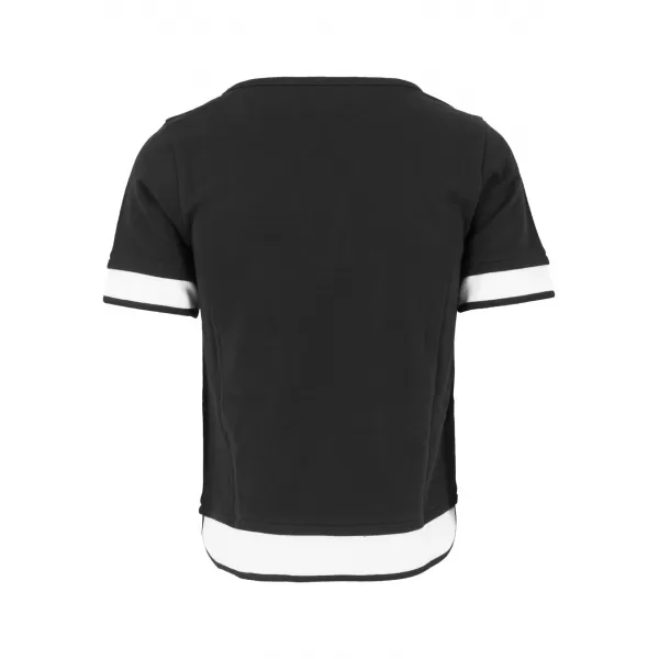  Srajca URBAN CLASSICS TB1197 ČRNA/BELA 