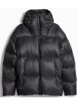 Moška jakna PUMA HOODED ULTRA DOWN PUFFER JACKET ČRNA